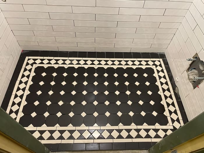 Mosaic floor, toilet, Rotterdam