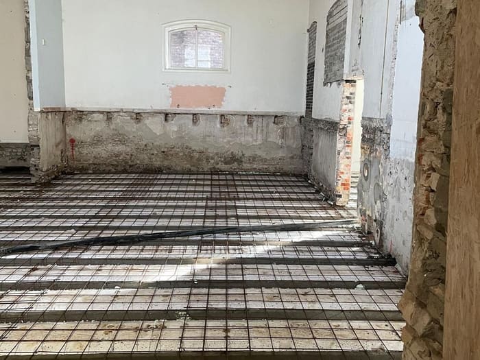 Insulated floor with EPS blocks between the joists, Oosterhout